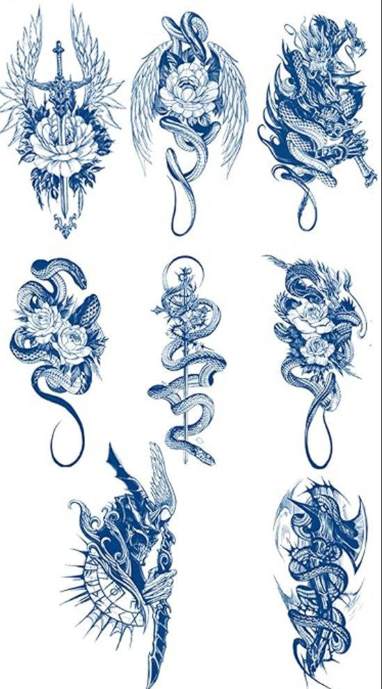 Semi Permanent Tattoos for Men and Long-Lasting 2 Weeks