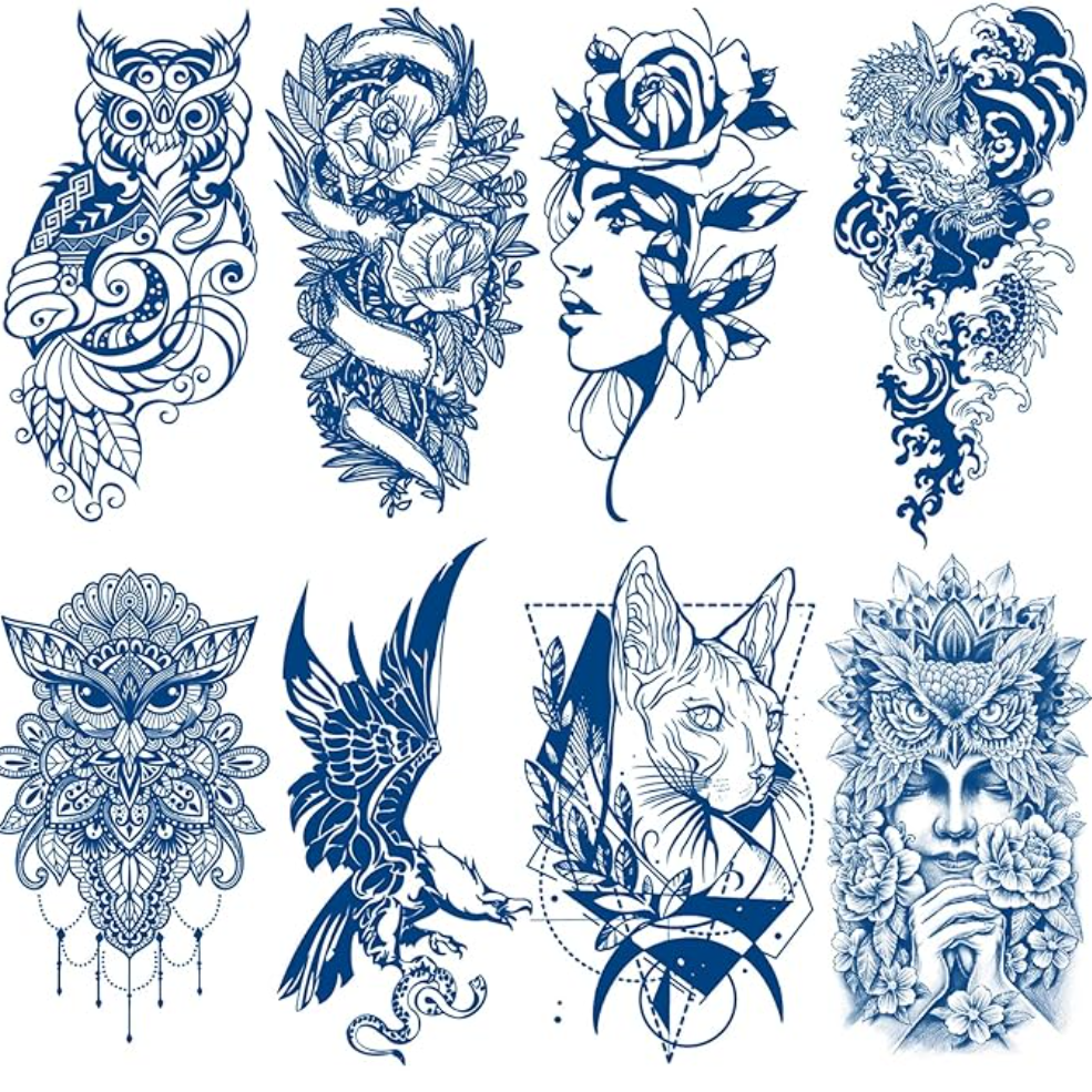 Semi Permanent Tattoos for Women and Men and Long-Lasting 2 Weeks